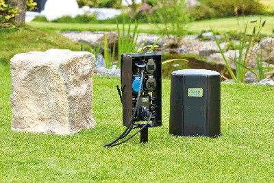 Gartensteckdose mit Fernbedienung